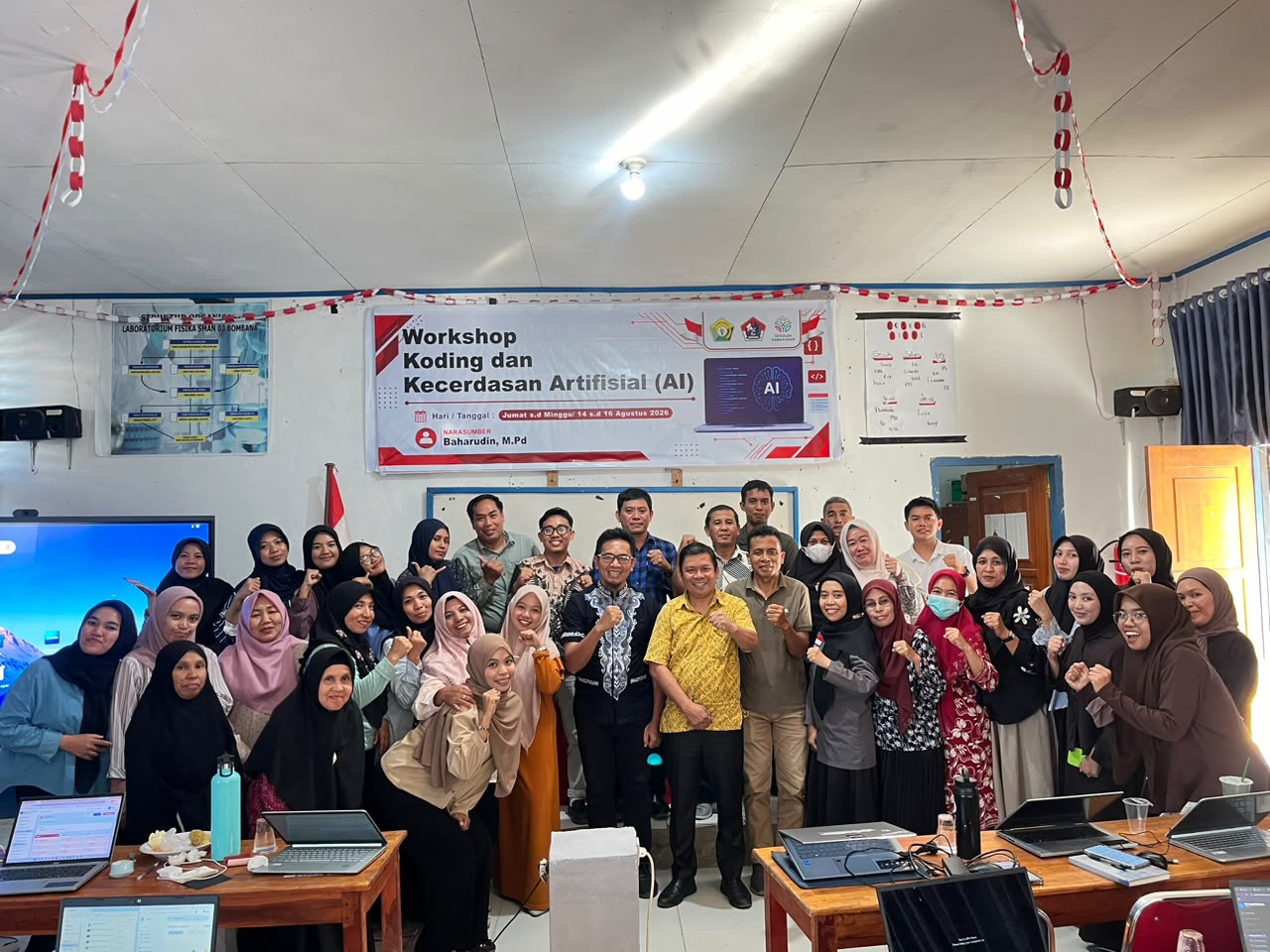 Tingkatkan Kualitas Pembelajaran Digital, SMAN 03 Bombana Gelar Workshop Koding dan Kecerdasan Artifisial (KKA)