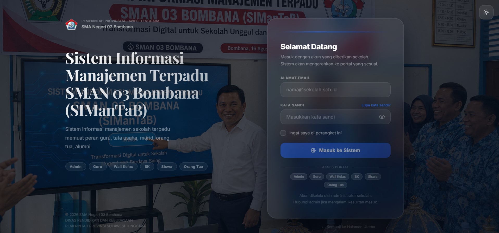 SMAN 03 Bombana Implementasikan SIManTaB, Dorong Digitalisasi Pendidikan Menuju Smart Education